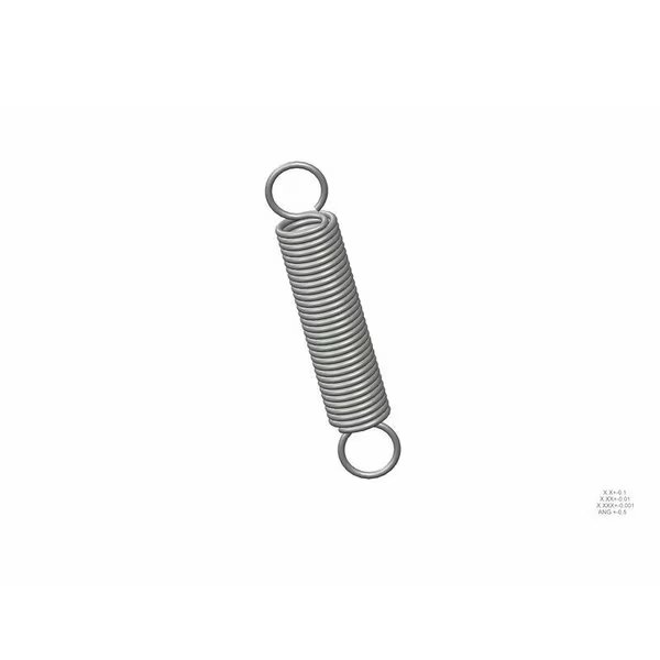 Extension Spring, O=1.125, L= 6.00, W= .125, EnjoyTool Approved Supplier, Mfr#: G509969485